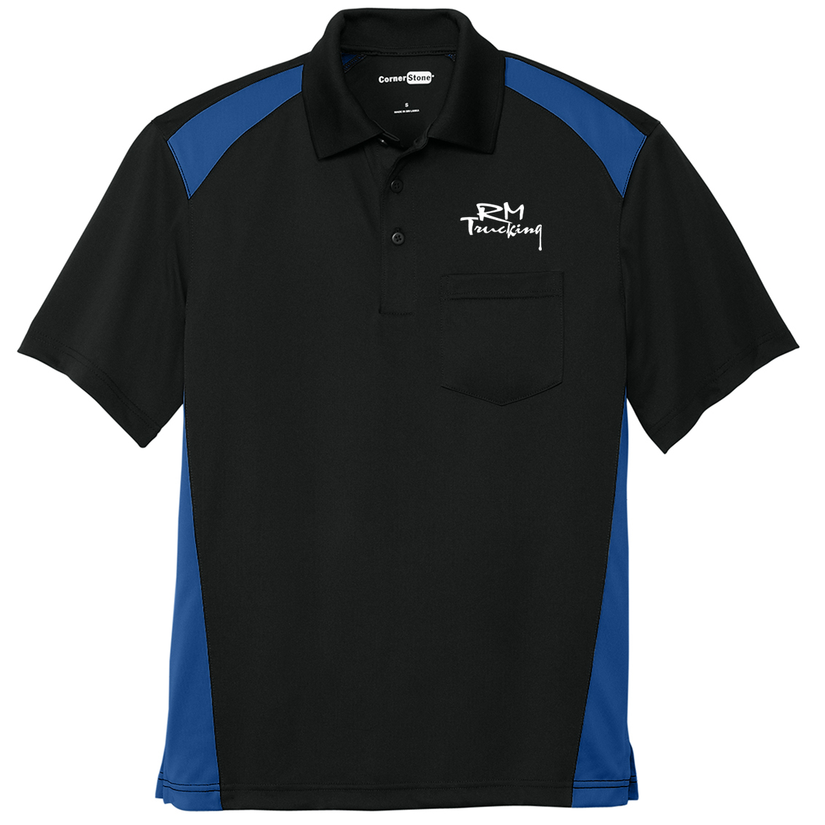 CornerStone Snag-Proof Colorblock Pocket Polo