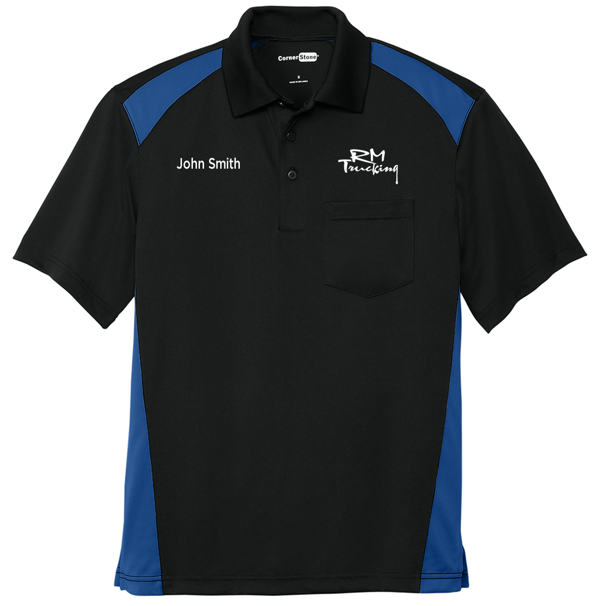 CornerStone Snag-Proof Colorblock Pocket Polo