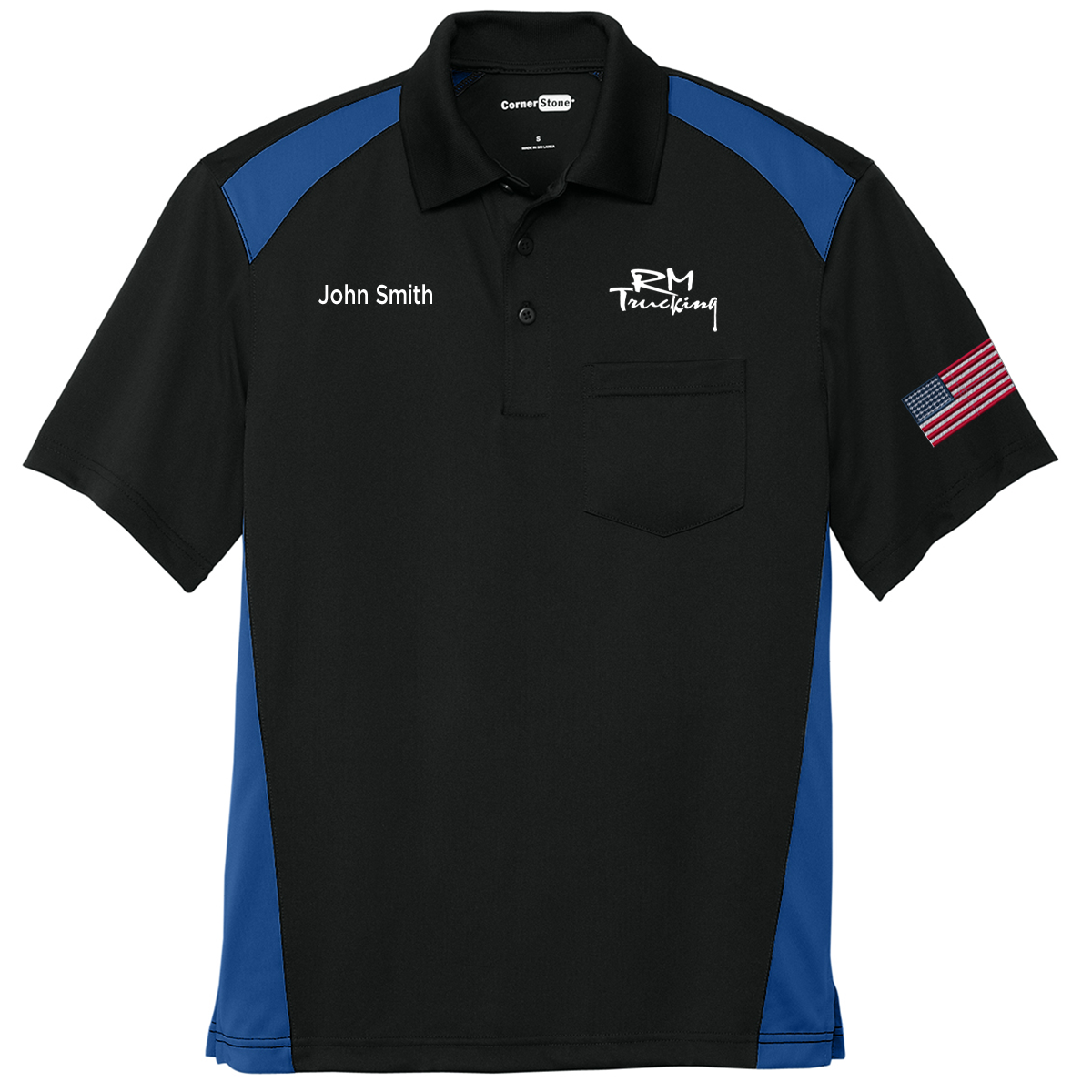 CornerStone Snag-Proof Colorblock Pocket Polo